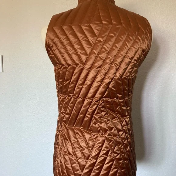 Lafayette 148 Bellamy fully reversible Vest in copper color size XXS - Picture 4 of 11